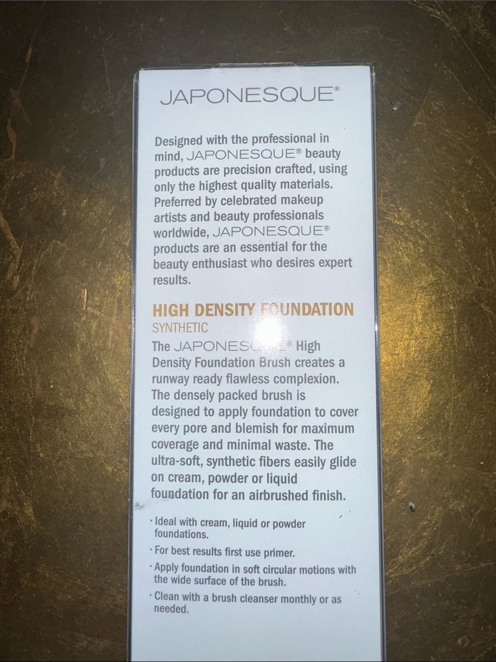 ⚡️JAPONESQUE High Density Foundation Brush – (airbrush finish) Black